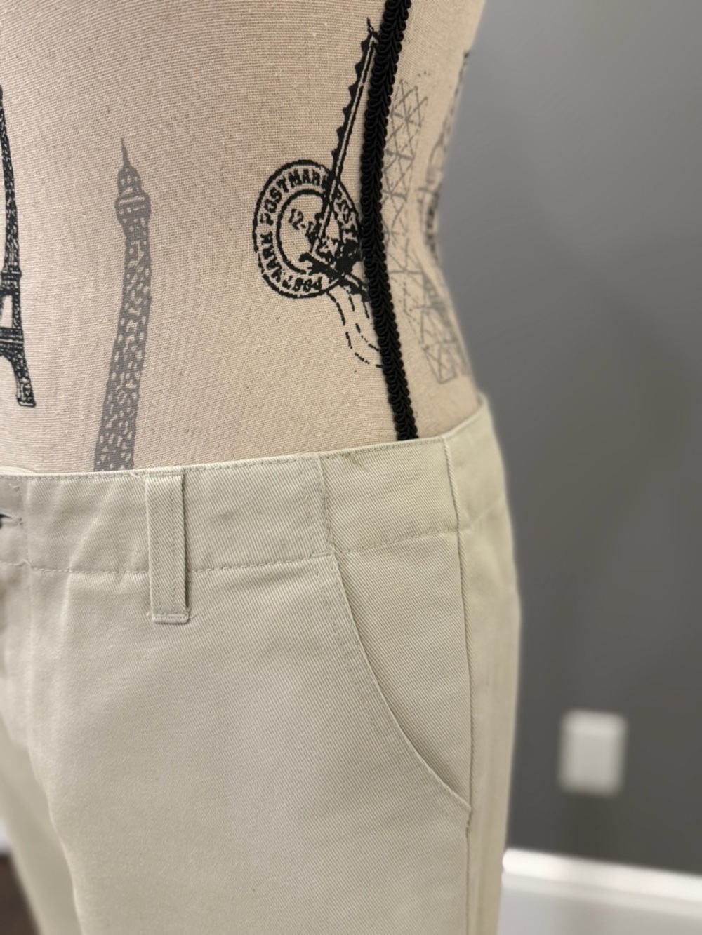Vintage, GAP Hipster Trouser in Light Beige - Picture 8 of 16